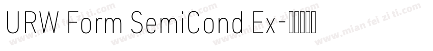 URW Form SemiCond Ex字体转换